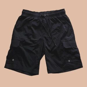 Men's Black Cargo Shorts